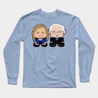 Mr. & Mrs. Berniebot POLITICO'BOT Toy Robots Long Sleeve T-Shirt